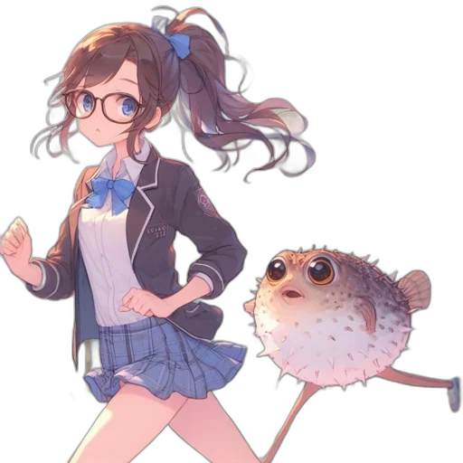animal, creature, staff, jacket transparent PNG cut-out