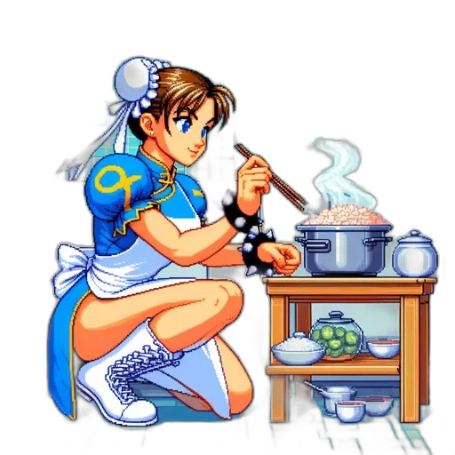 staff, food, pixel art, concept art transparent PNG cut-out