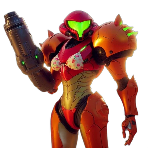 robot, weapon, staff, jacket transparent PNG cut-out
