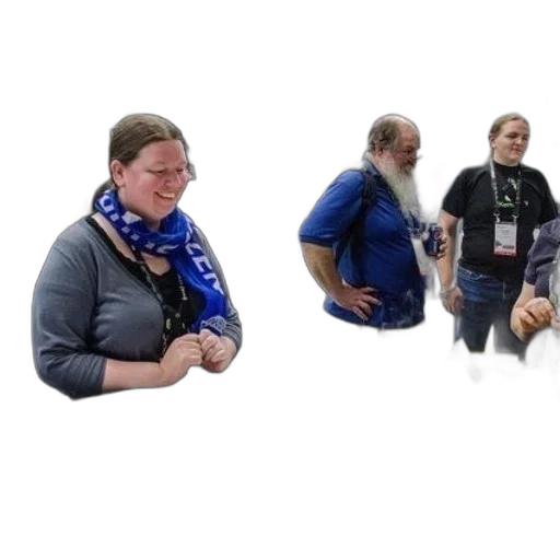 staff, jacket, dress, robot transparent PNG cut-out