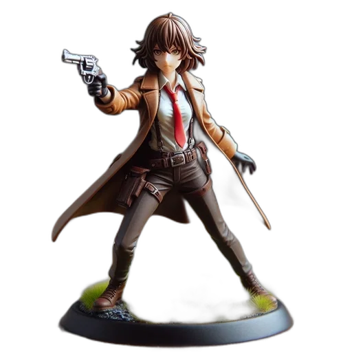 jacket, concept art, detailed, figurine transparent PNG cut-out