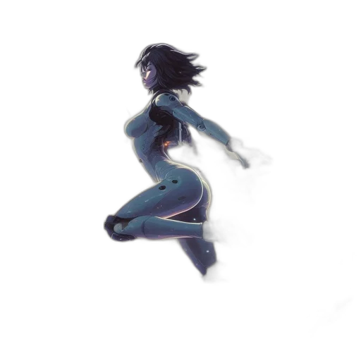 robot, dress, creature, hair transparent PNG cut-out