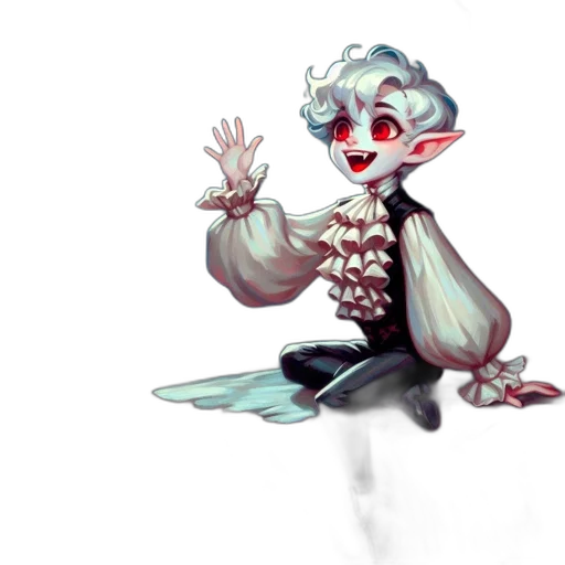 creature, concept art, watercolor, pixel art transparent PNG cut-out