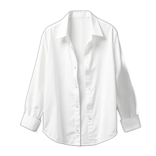 jacket, dress, white, long-sleeved transparent PNG cut-out