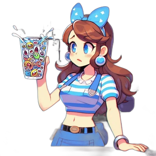 staff, bottle, food, dress transparent PNG cut-out