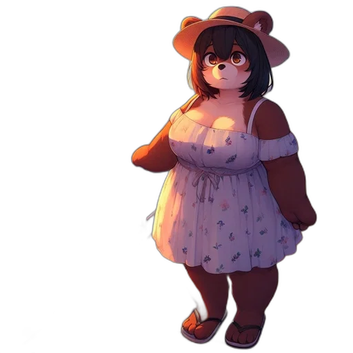 dress, creature, animal, hat transparent PNG cut-out