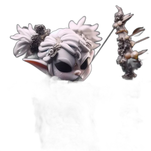 staff, crown, weapon, creature transparent PNG cut-out