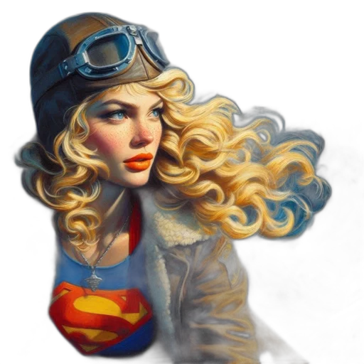 face, comic book art, concept art, fantasy art transparent PNG cut-out
