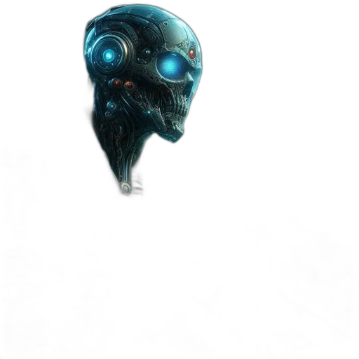 mask, robot, face, creature transparent PNG cut-out