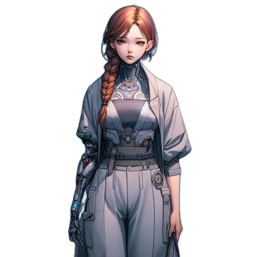 staff, dress, jacket, face transparent PNG cut-out