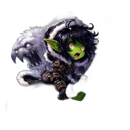 dragon, staff, creature, animal transparent PNG cut-out