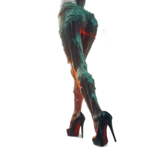 dress, shoes, staff, robot transparent PNG cut-out