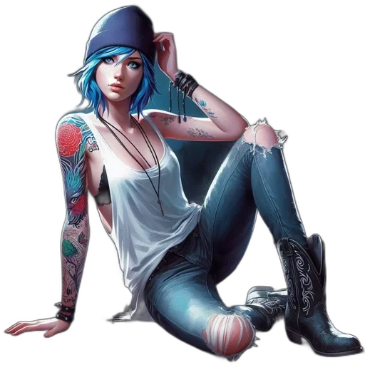 hat, cyberpunk, concept art, comic book art transparent PNG cut-out