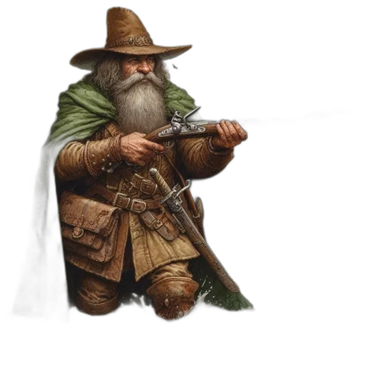 staff, weapon, hat, fantasy art transparent PNG cut-out