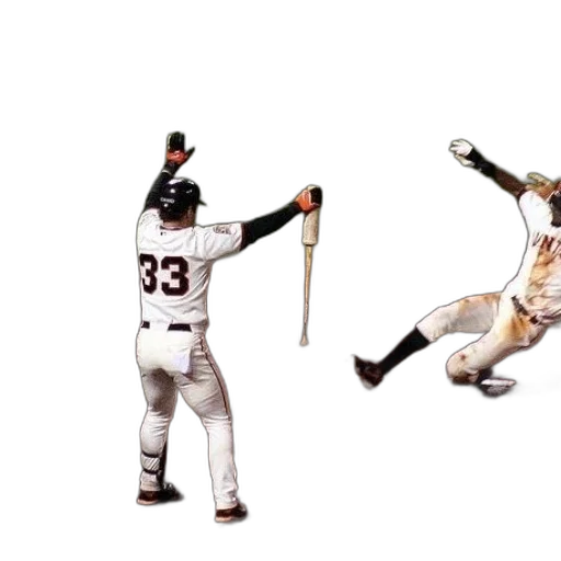 baseball, player, number, his transparent PNG cut-out
