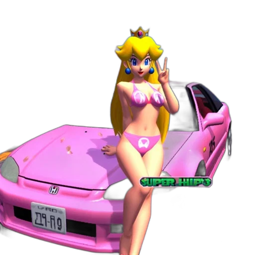 car, weapon, dress, vaporwave transparent PNG cut-out