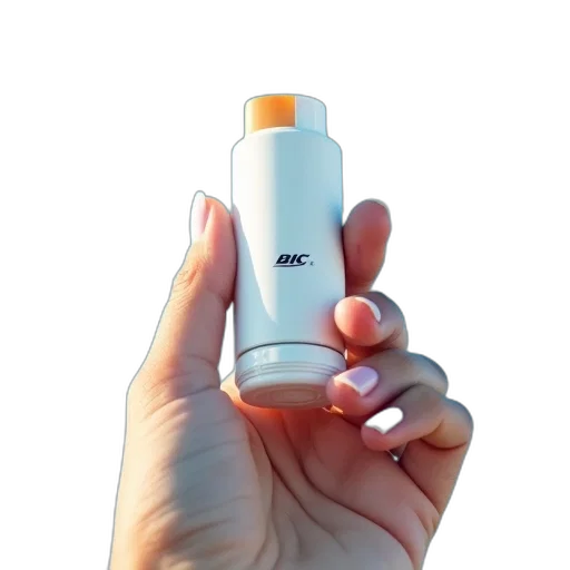 bottle, hair, weapon, 3d render transparent PNG cut-out