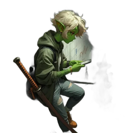 staff, weapon, jacket, mask transparent PNG cut-out