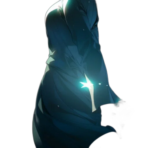 dress, staff, creature, mask transparent PNG cut-out