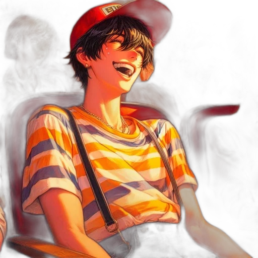 hat, face, photorealistic, anime transparent PNG cut-out