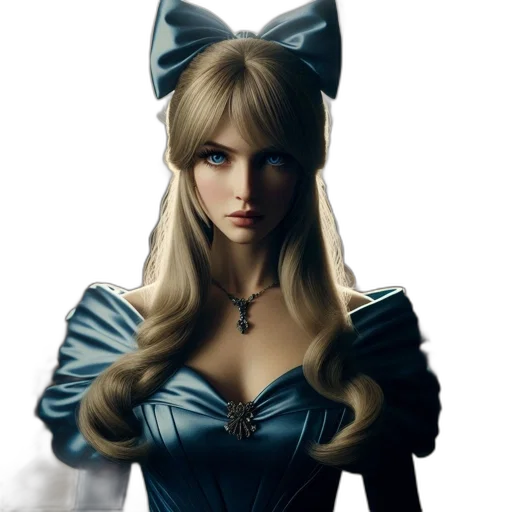 dress, mask, fantasy art, photorealistic transparent PNG cut-out