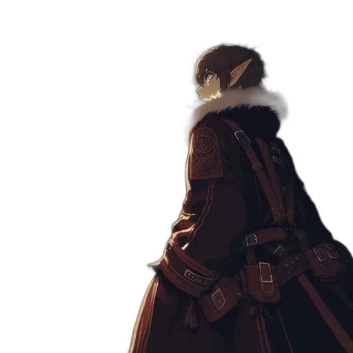 jacket, sword, weapon, staff transparent PNG cut-out