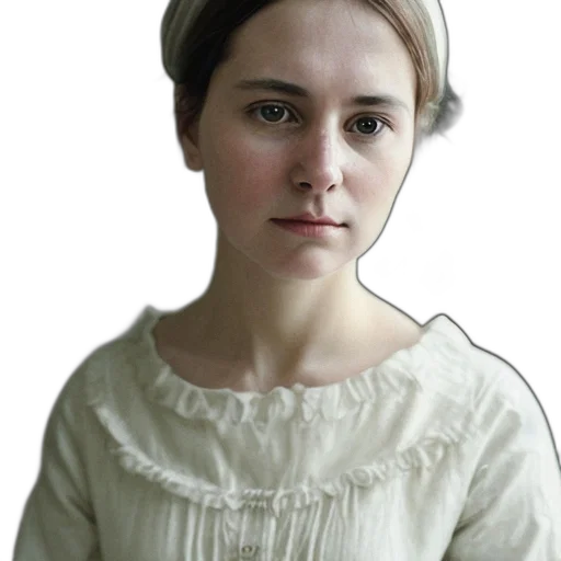 face, dress, staff, crown transparent PNG cut-out