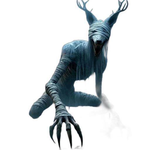 creature, animal, mask, staff transparent PNG cut-out
