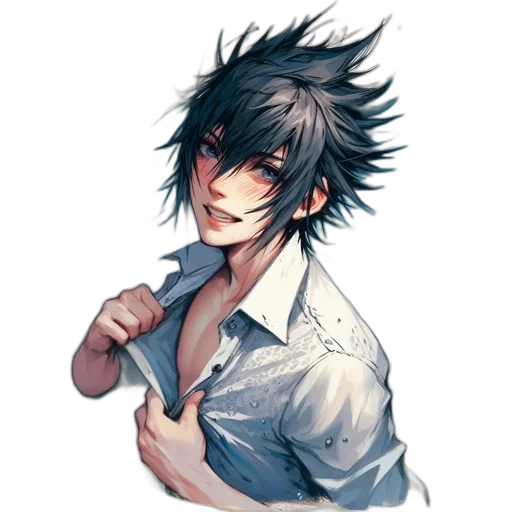 staff, face, pixel art, anime transparent PNG cut-out