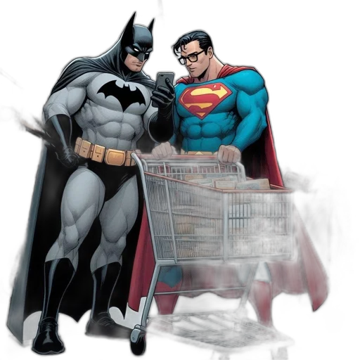 comic book art, concept art, cartoon, fantasy art transparent PNG cut-out