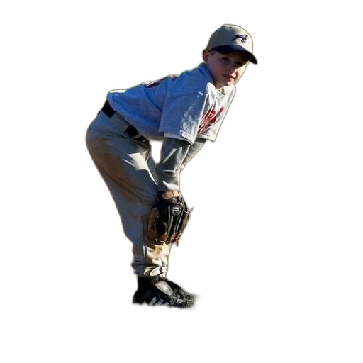 staff, young, baseball, player transparent PNG cut-out