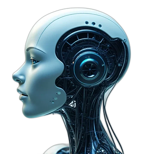 robot, face, mask, concept art transparent PNG cut-out