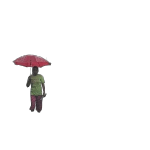 umbrella, hat, jacket, robot transparent PNG cut-out