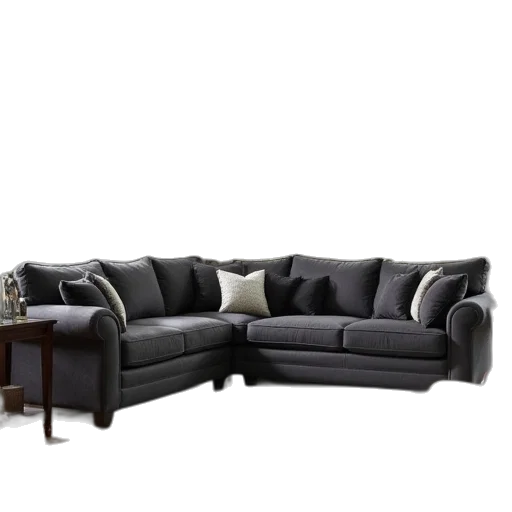 furniture, 3d render, dark, monochrome transparent PNG cut-out