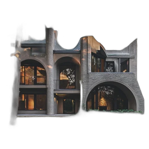 building, 3d render, photorealistic, concept art transparent PNG cut-out