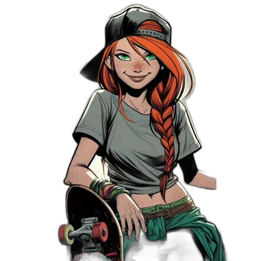 comic book art, cartoon, concept art, fantasy art transparent PNG cut-out