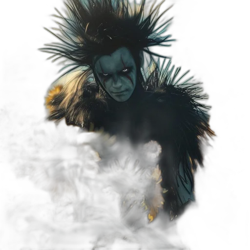 creature, hair, mask, dragon transparent PNG cut-out