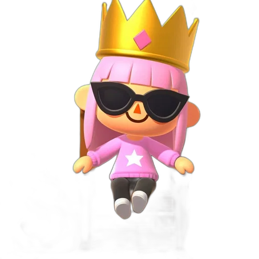 crown, staff, hat, 3d render transparent PNG cut-out