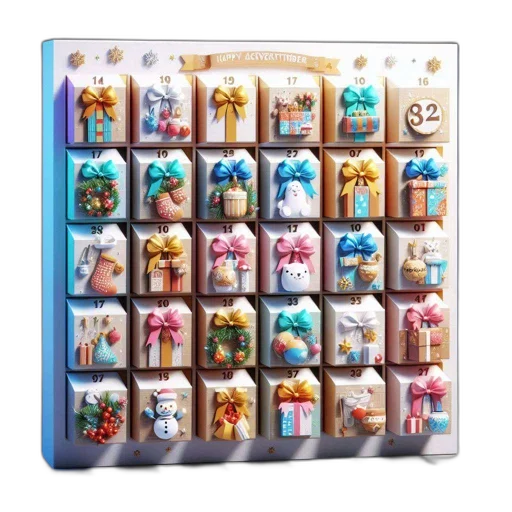 jewelry, advent, calendar, christmas transparent PNG cut-out