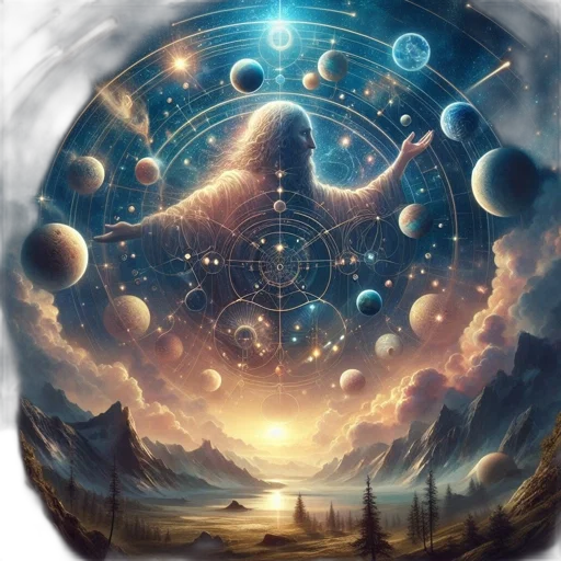 fantasy art, concept art, outer space, night transparent PNG cut-out