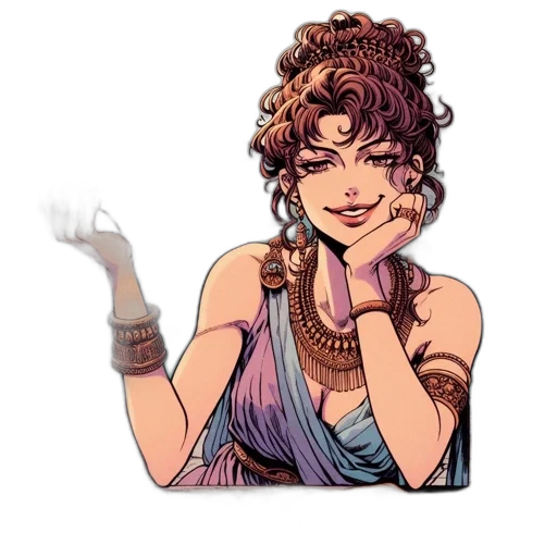 jewelry, dress, staff, pixel art transparent PNG cut-out