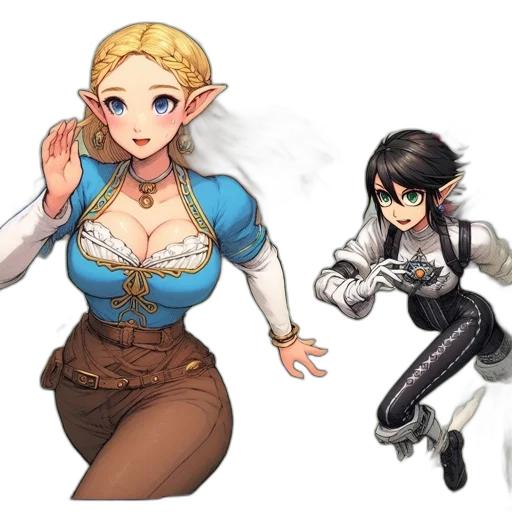concept art, fantasy art, pixel art, comic book art transparent PNG cut-out