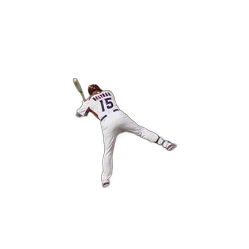 3d render, pixel art, baseball, player transparent PNG cut-out