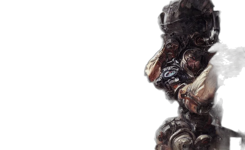 face, hair, mask, creature transparent PNG cut-out