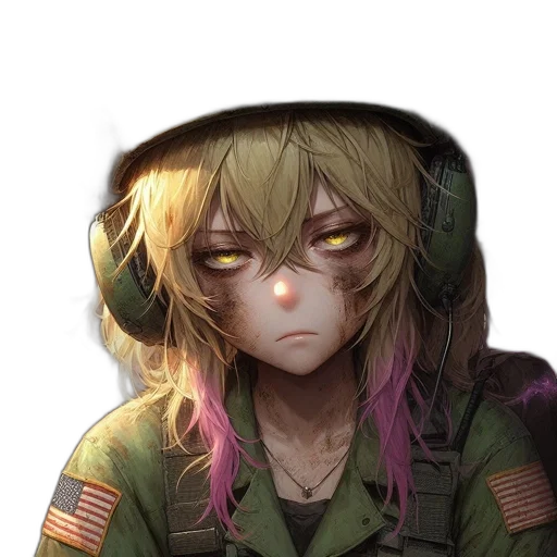 face, mask, jacket, weapon transparent PNG cut-out