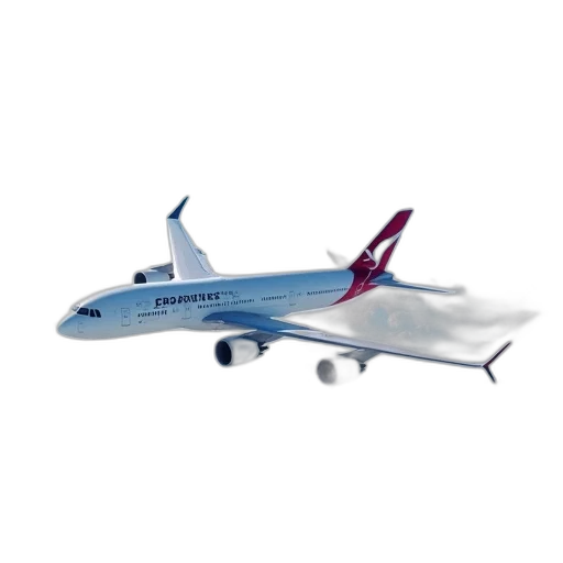 3d render, photorealistic, concept art, qantas transparent PNG cut-out