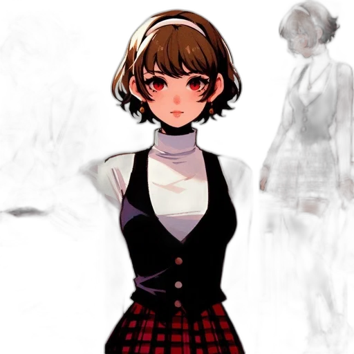 dress, staff, face, jacket transparent PNG cut-out