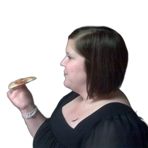 food, staff, woman, black transparent PNG cut-out