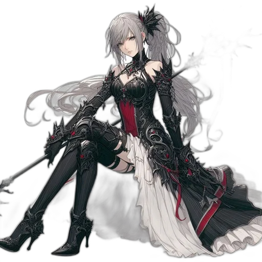 weapon, sword, dress, staff transparent PNG cut-out