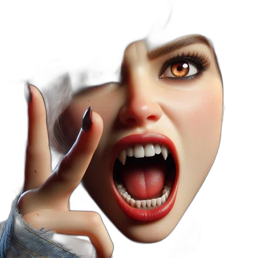 face, mask, creature, photorealistic transparent PNG cut-out